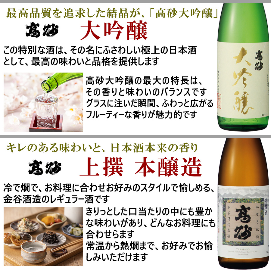 最高品質を追求した結晶大吟醸と日本酒の本来の香り本醸造